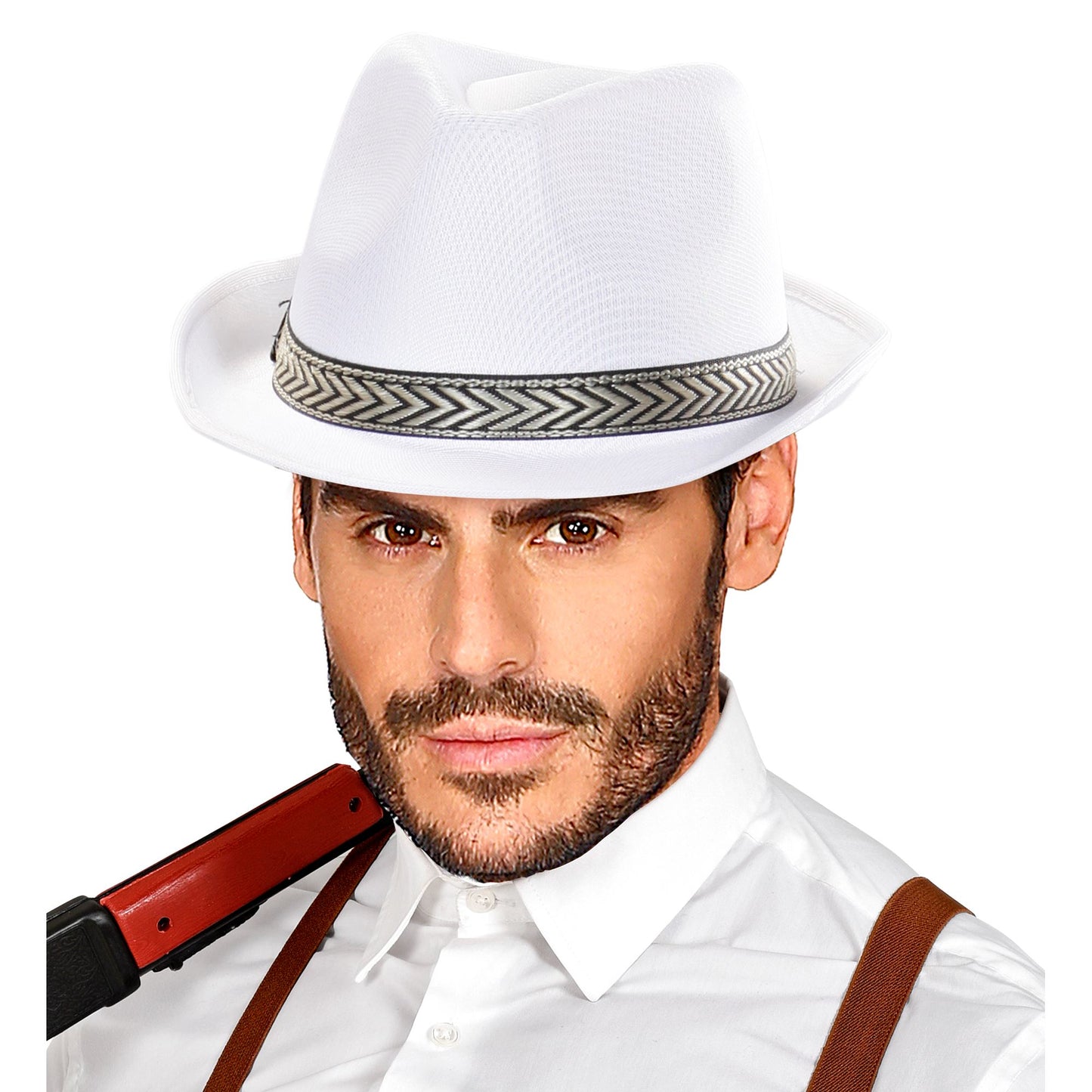 "WEISSER FEDORA PANAMA" – Detailansicht