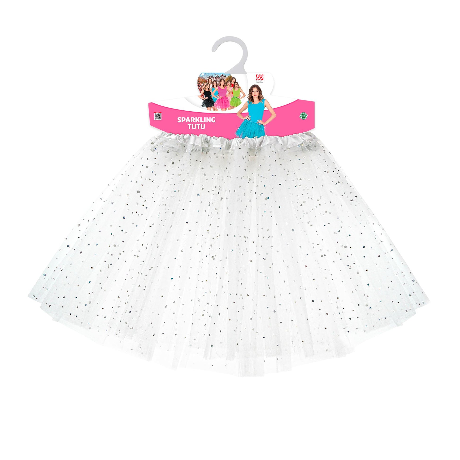 "WEIßER GLITZERNDER TUTU" 40 cm – Ansicht 4
