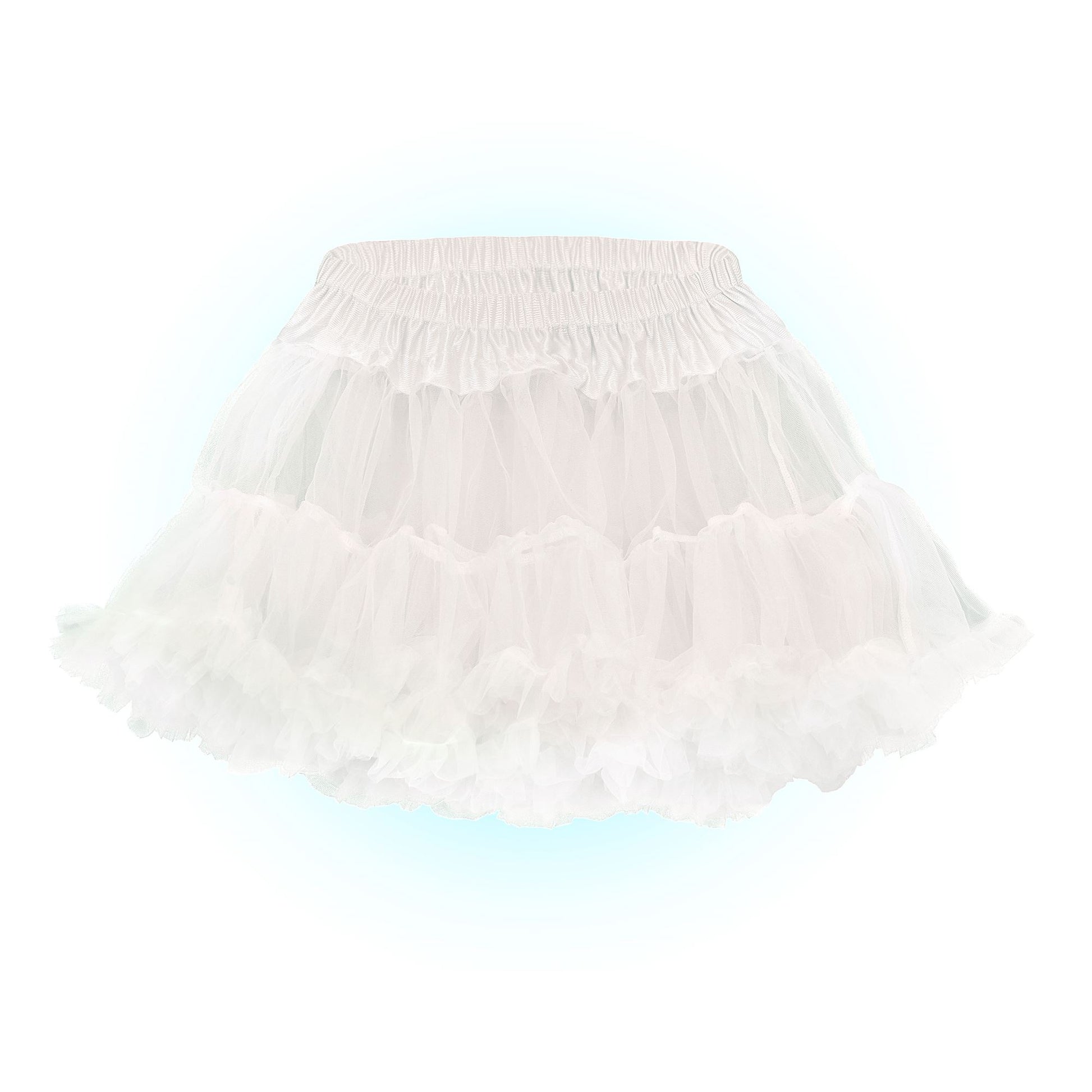 "WEIßER TUTU PETTICOAT" weicher mehrlagiger Tüll – Ansicht 4
