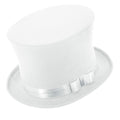 "WEIßER ZYLINDER WOLLFILZOPTIK" 16 cm – Vorderansicht