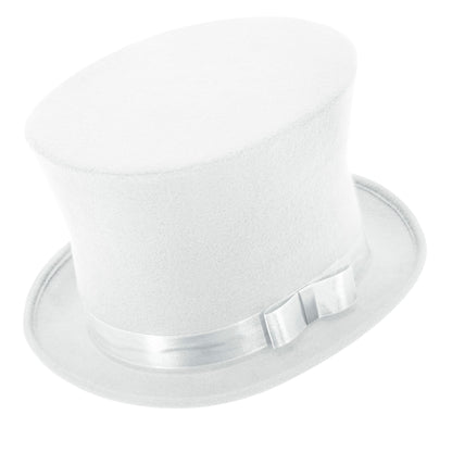 "WEIßER ZYLINDER WOLLFILZOPTIK" 16 cm – Vorderansicht