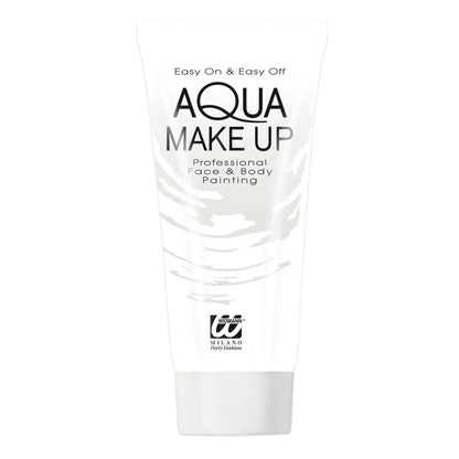 "WEIßES AQUA MAKE UP IN TUBE" - 30 ml – Detailansicht