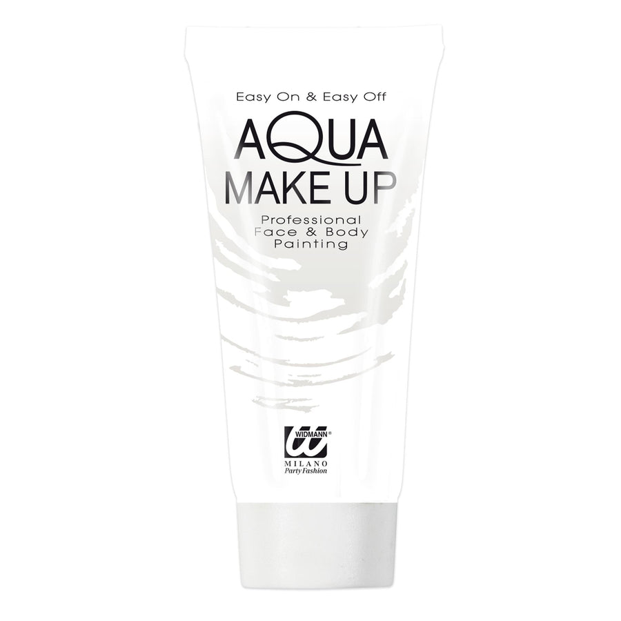 "WEIßES AQUA MAKE UP IN TUBE" - 30 ml – Detailansicht