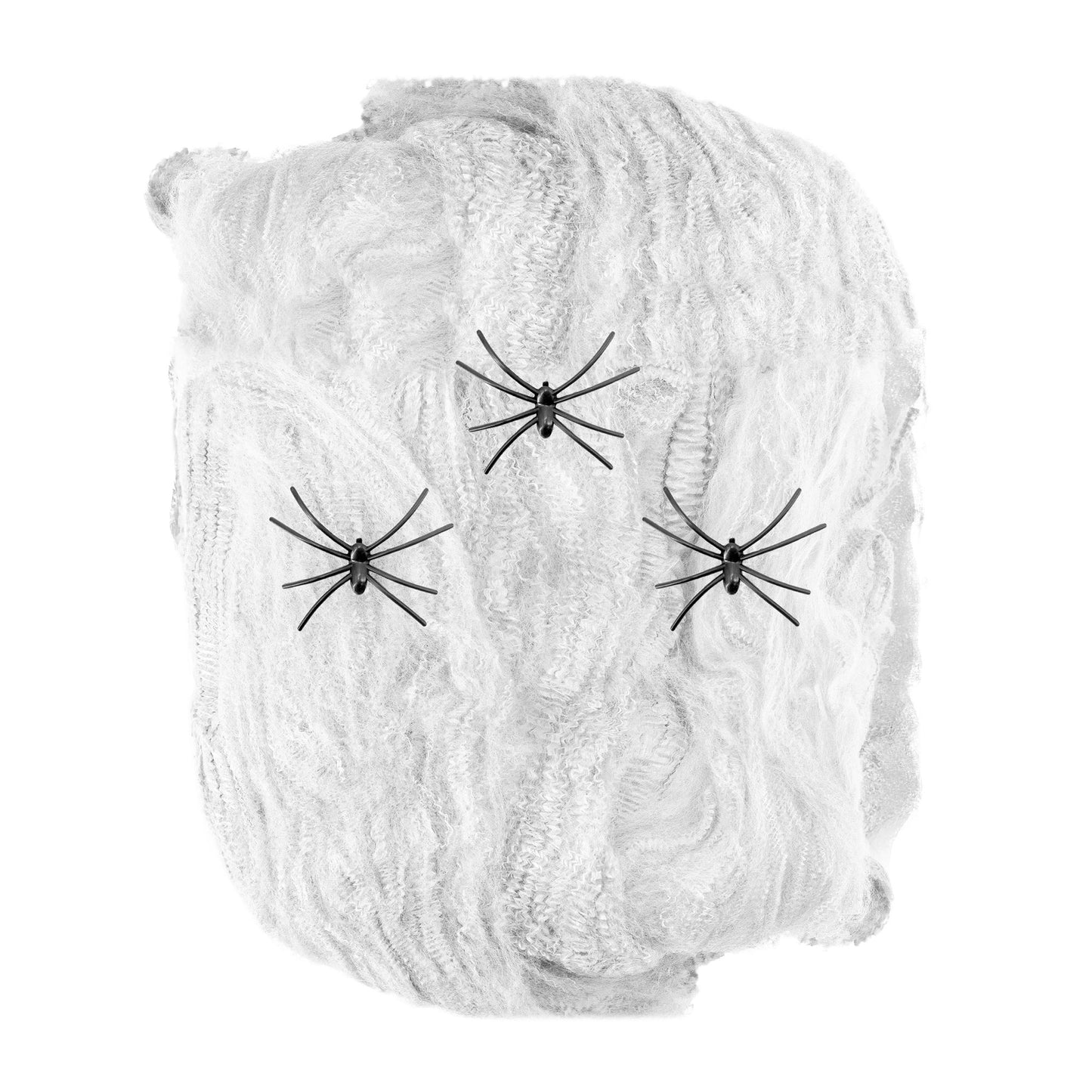 "WEISSES SPINNENNETZ 50 g MIT 3 SPINNEN" – Detailansicht