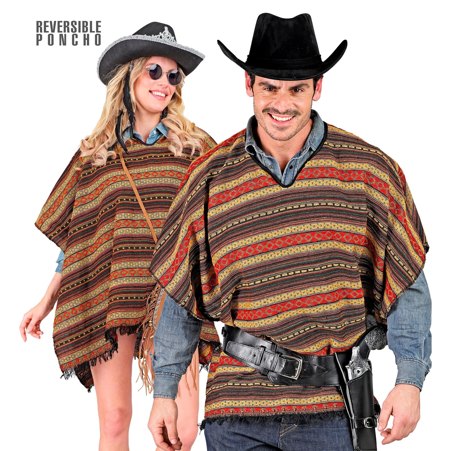 "WENDBARER PONCHO" 100x75 cm – Vorderansicht