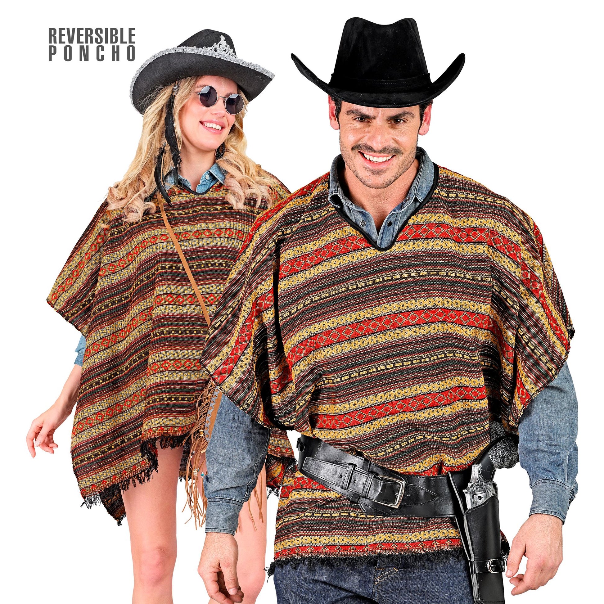 "WENDBARER PONCHO" 100x75 cm – Vorderansicht