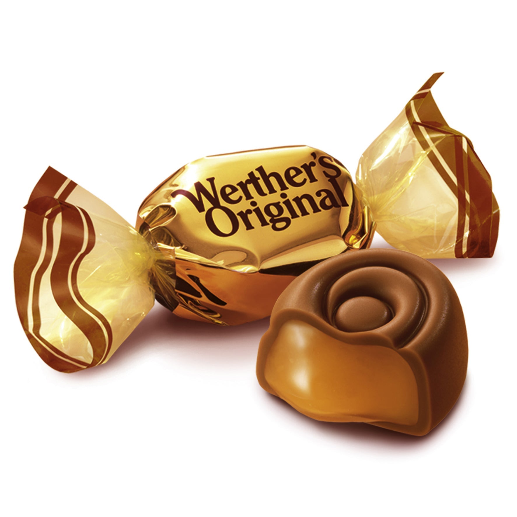 Werthers Werther's Original Caramelts Karamell 153g Bonbons in Vollmilch-Schokolade mit Karamellfüllung – Detailansicht