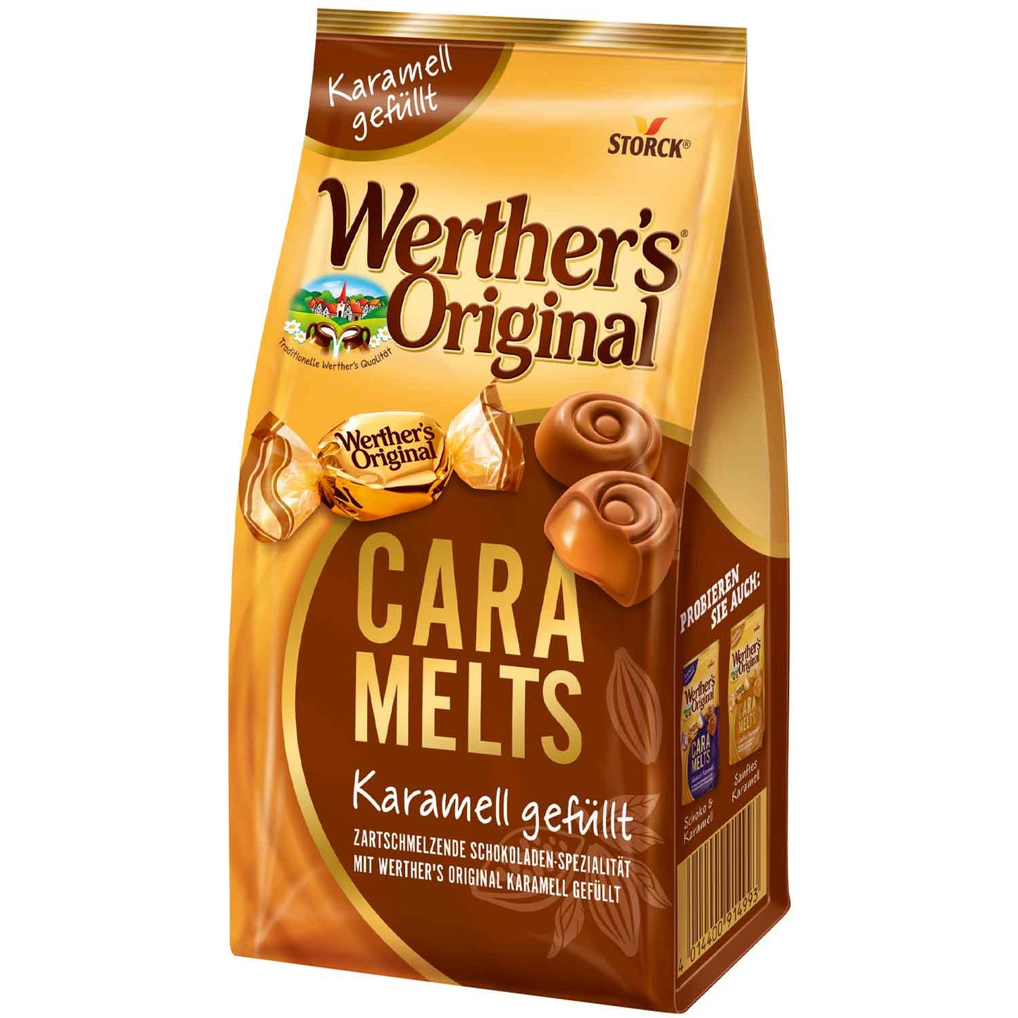 Werthers Werther's Original Caramelts Karamell 153g Bonbons in Vollmilch-Schokolade mit Karamellfüllung – Produktansicht