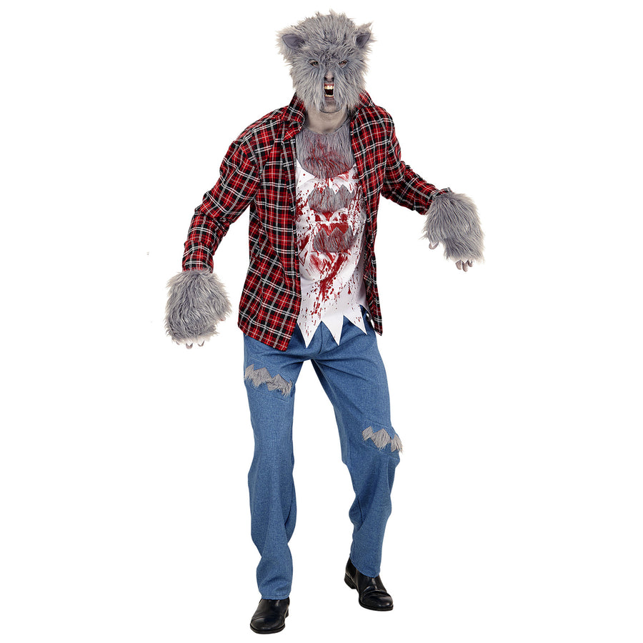 "WERWOLF" (Hemd mit T-Shirt, Hose, Handschuhe, Maske) – Vorderansicht