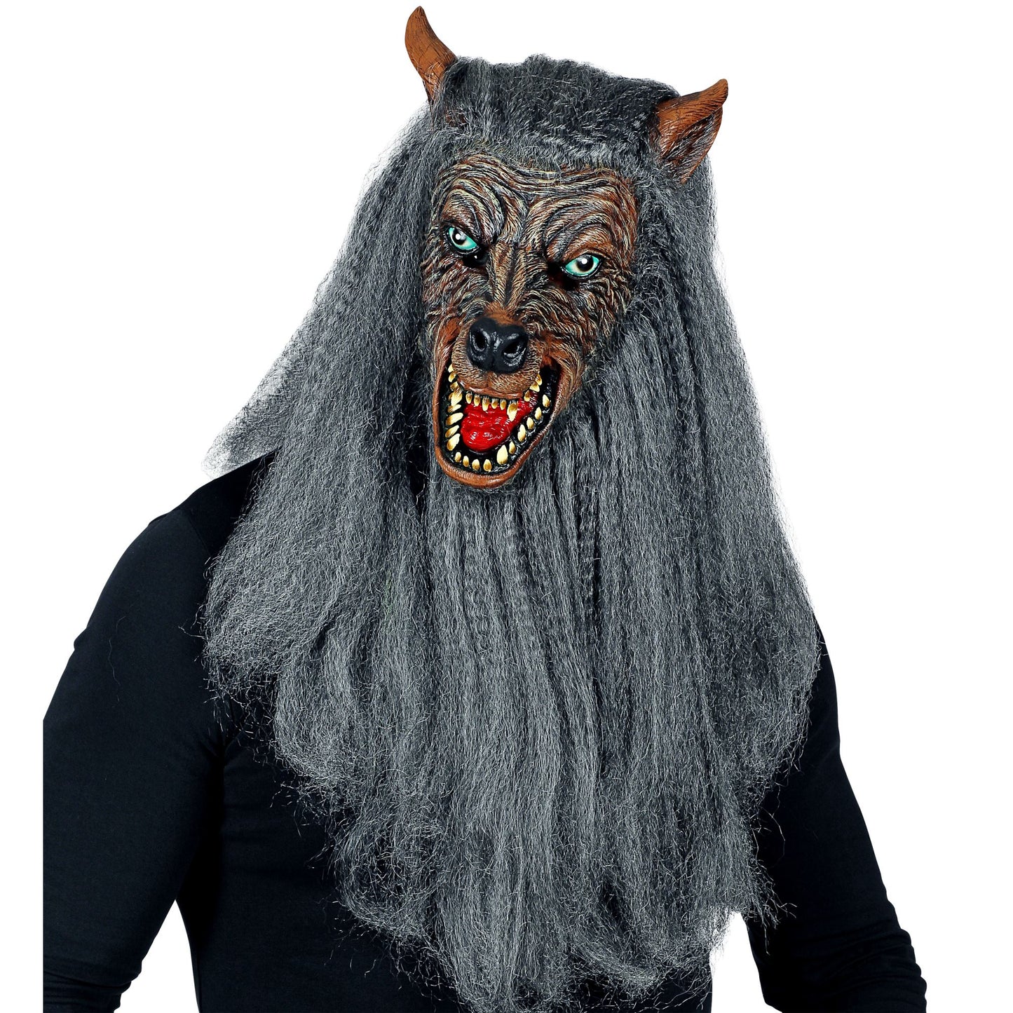 "WERWOLF VOLLKOPFMASKE MIT FELL" – Ansicht 3