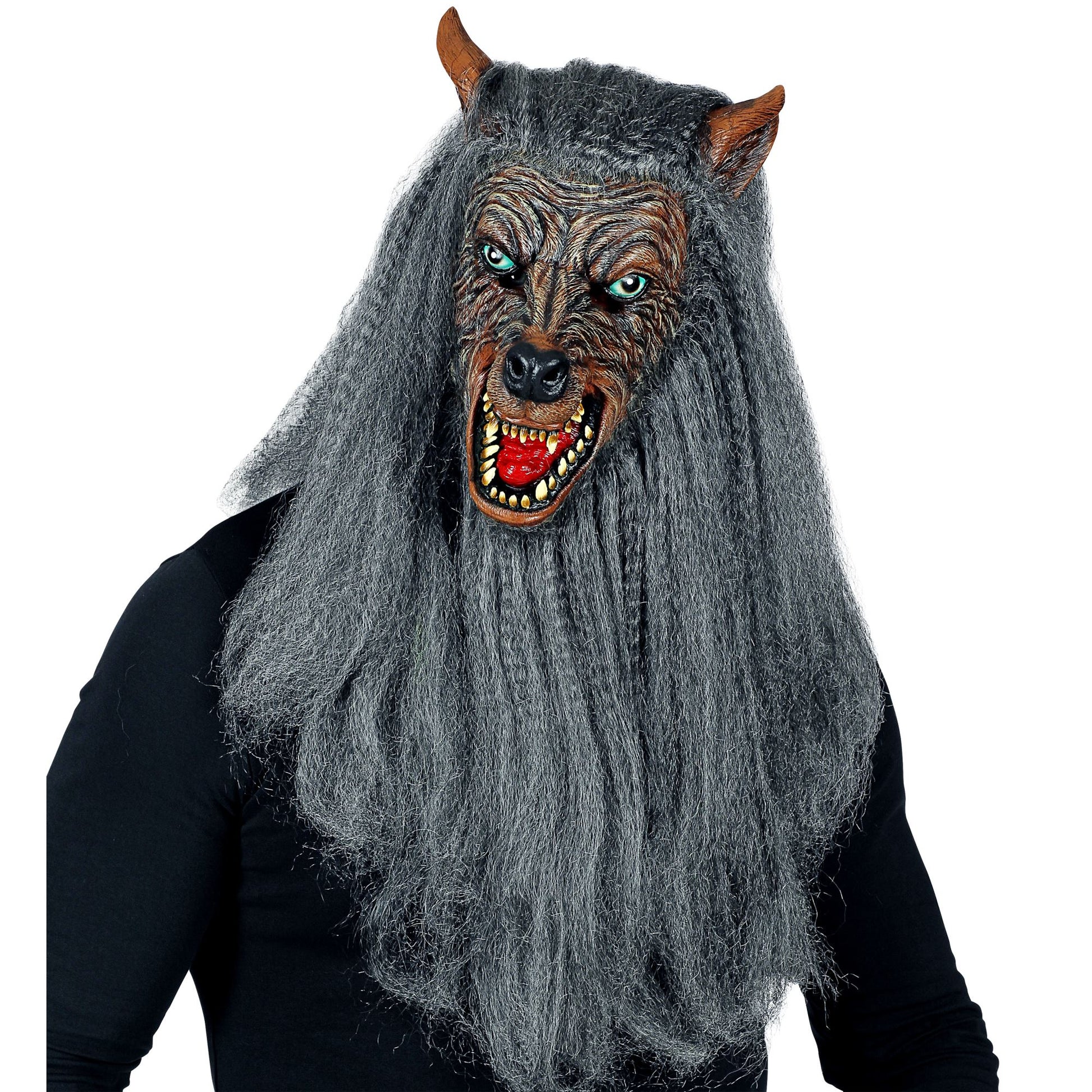 "WERWOLF VOLLKOPFMASKE MIT FELL" – Ansicht 3