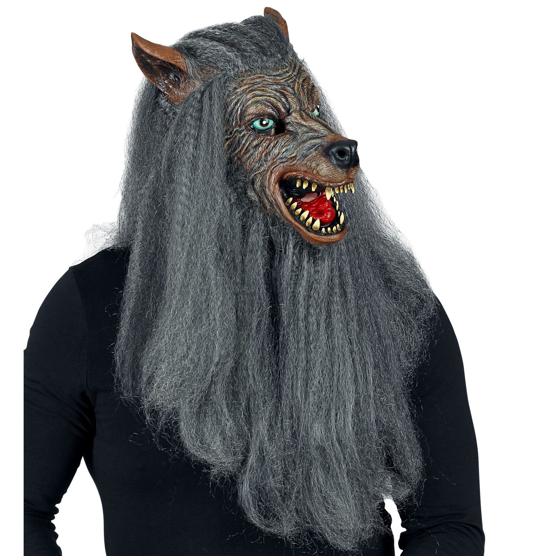 "WERWOLF VOLLKOPFMASKE MIT FELL" – Ansicht 4
