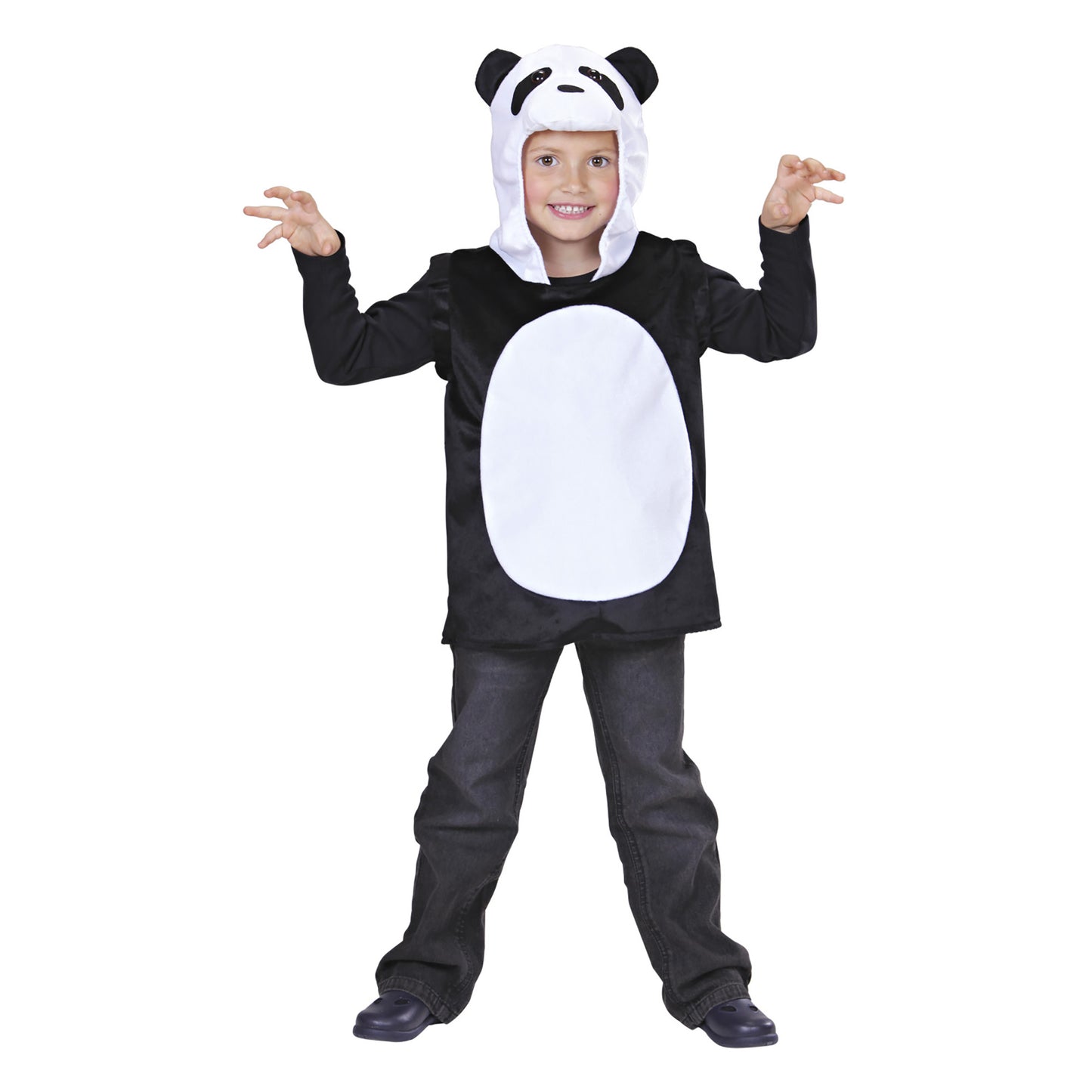 "WESTE MIT KAPUZE PANDA" – Vorderansicht