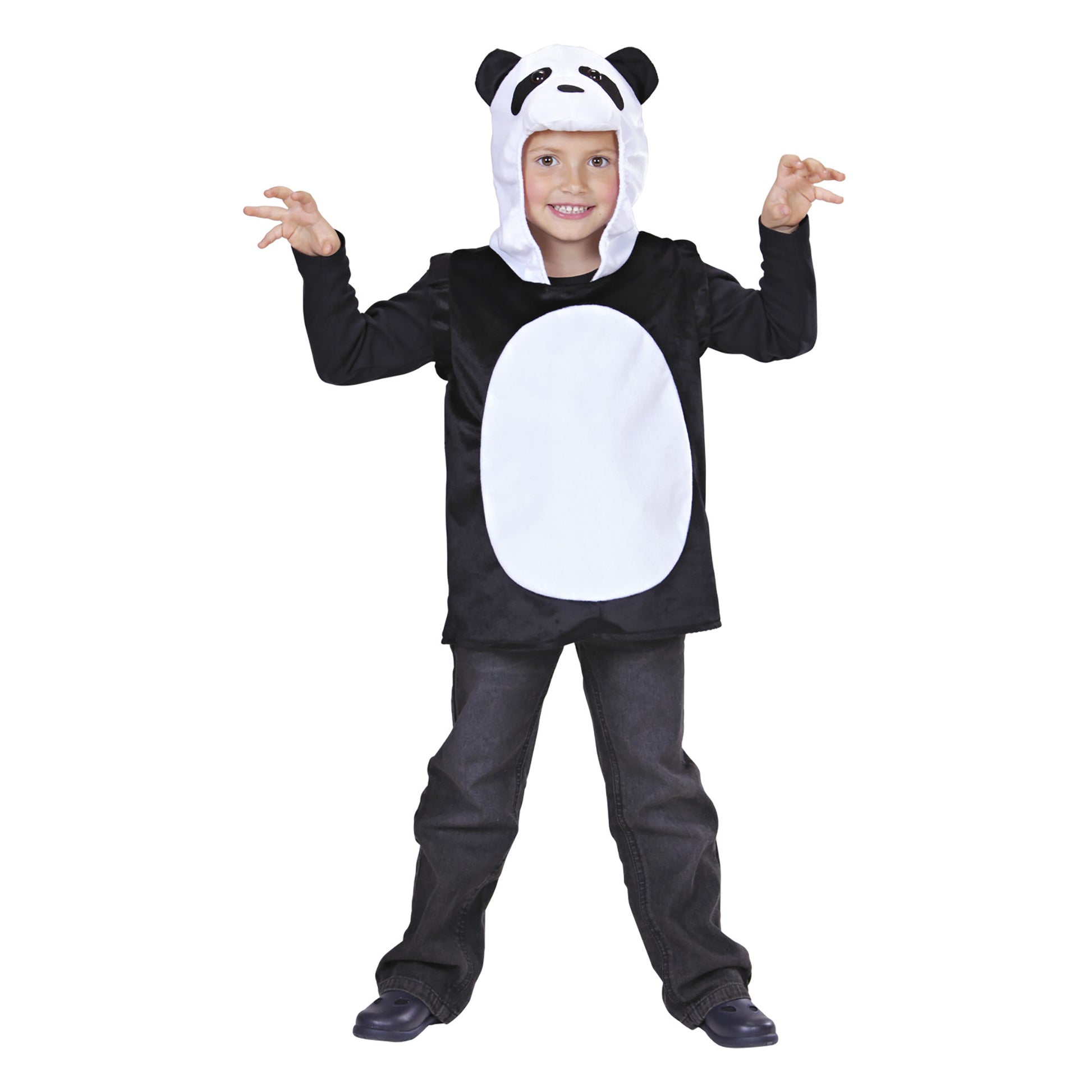 "WESTE MIT KAPUZE PANDA" – Vorderansicht