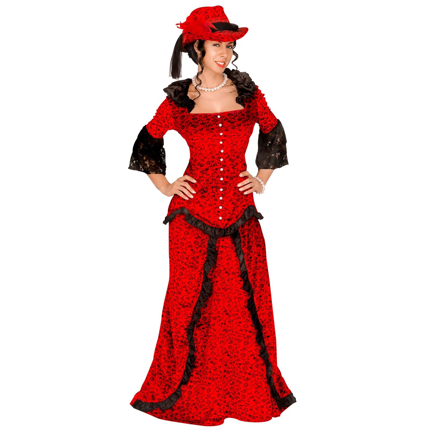 "WESTERN LADY" (Jacke, Rock, Hut) – Vorderansicht