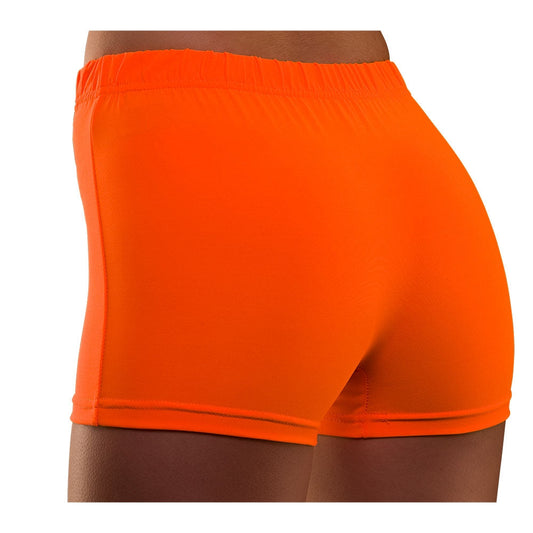 Wicked Costumes Neon Orange 80er Hot Pants Shorts – Stretch Activewear - Fasnacht24.ch