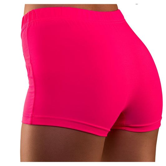 Wicked Costumes Herren Neon Pink 80er Jahre Hot Pants Shorts – Elastisch - Fasnacht24.ch