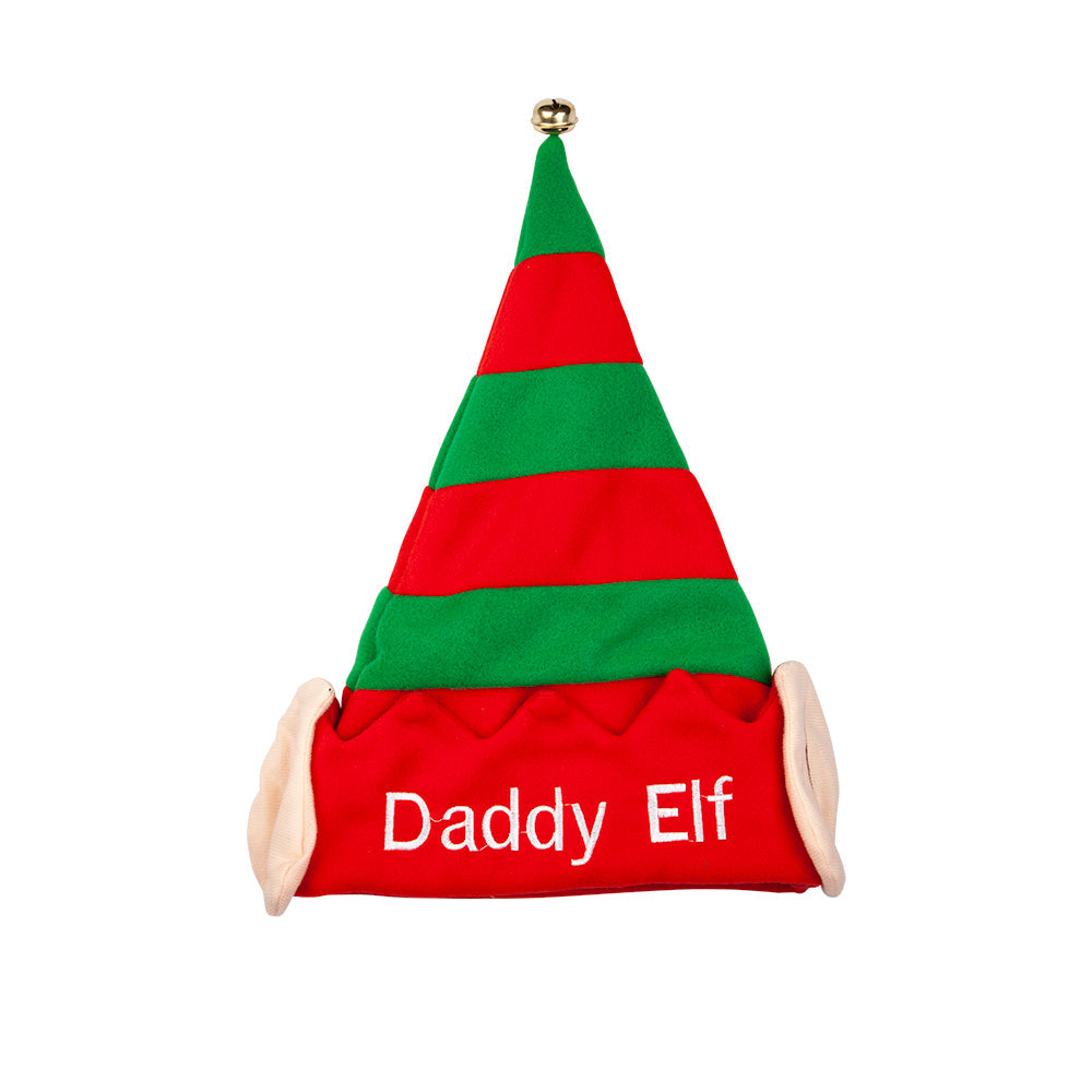 Wicked Costumes Daddy Elf Hut – Rotes & Weißes Fleece Weihnachtsmütze - Fasnacht24.ch