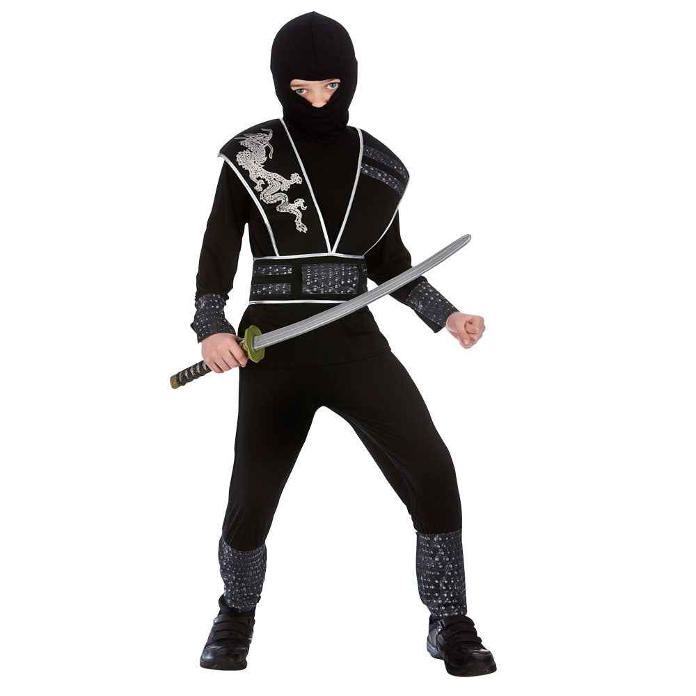 Ninja Kostüm Kinder – Elite Shadow mit Rüstung und Kapuze | Wicked Costumes - Fasnacht24.ch