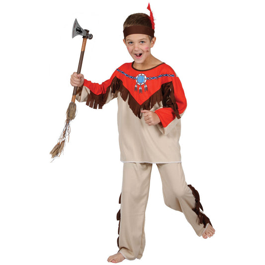 Indianer Jungenkostüm 5-7 Jahre – Wicked Costumes | 3-teiliges Set - Fasnacht24.ch