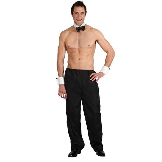 Wicked Costumes Party Stripper Kostüm – Silber Metallic Thong & Manschetten - Fasnacht24.ch
