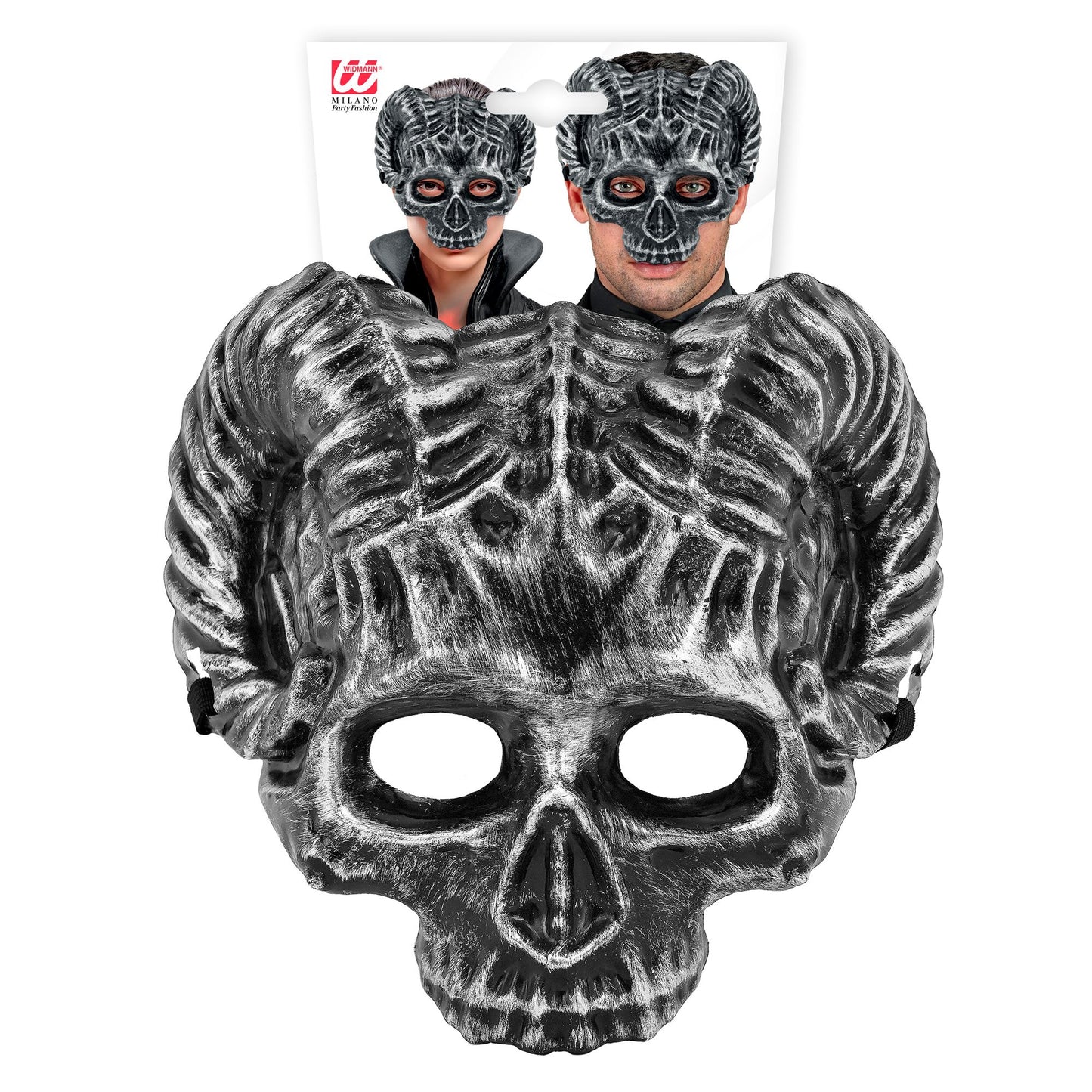 "WIDDER TOTENKOPMASKE AUS HARDPLASTIK" – Detailansicht
