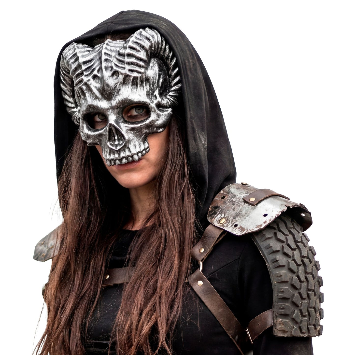 "WIDDER TOTENKOPMASKE AUS HARDPLASTIK" – Ansicht 4