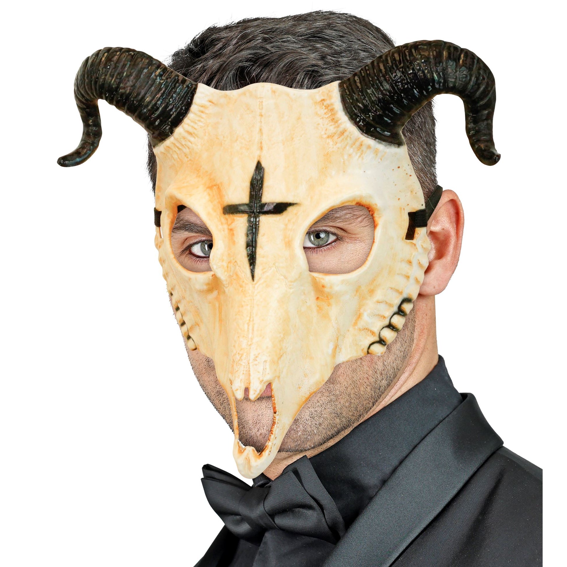 "WIDDERSCHÄDEL DES SATANS MASKE AUS HARDPLASTIK" – Ansicht 5