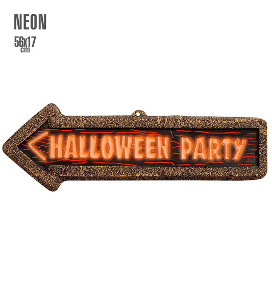 3D Neon LED Schild – Widmann Halloween Party Deko 56x17cm - Fasnacht24.ch