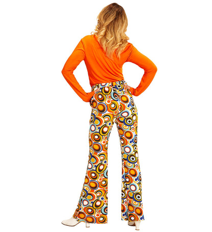 Widmann Damen 70er Bubble Flare Hose – Retro Vintage Stil - Fasnacht24.ch – Rückansicht