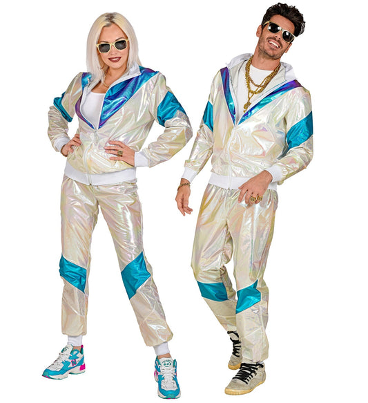 Widmann Holografischer Jogginganzug Unisex – 80er Jahre Retro Trainingsanzug - Fasnacht24.ch