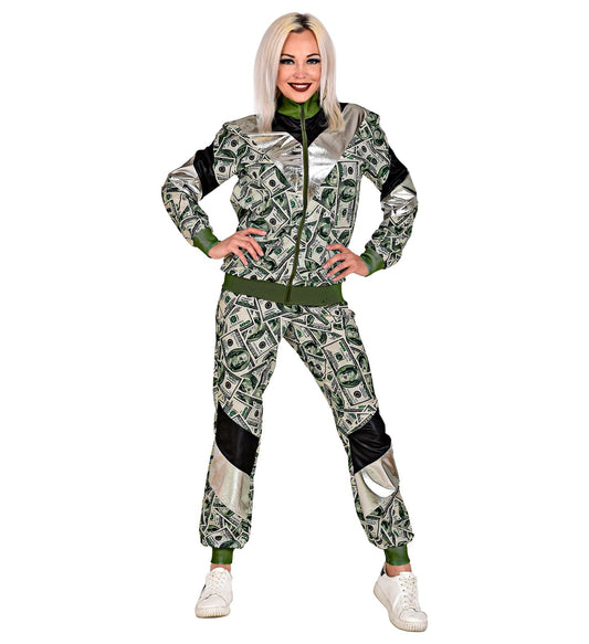 Widmann Trainingsanzug Unisex – 80er Jahre Dollar Money Jogginganzug - Fasnacht24.ch