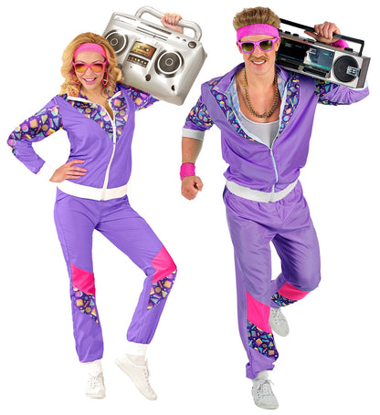 Widmann 80er Jahre Traininganzug Purple Unisex Polyester – Produktansicht