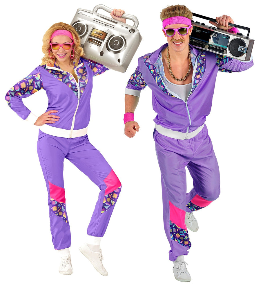 Widmann 80er Jahre Traininganzug Purple Unisex Polyester – Produktansicht
