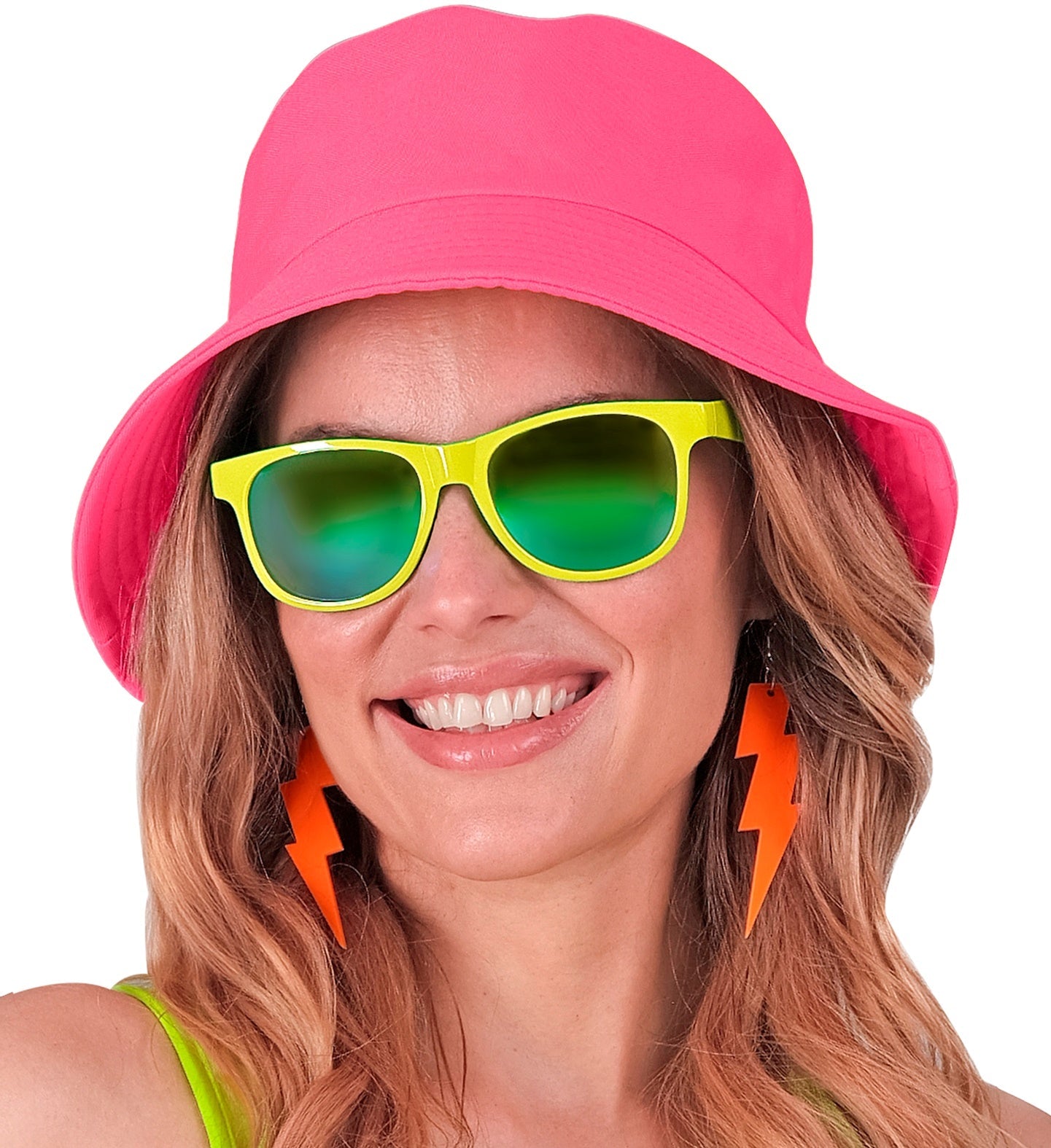 Widmann Neon Pink 80er Jahre Fischerhut – Leicht & Bequem - Fasnacht24.ch