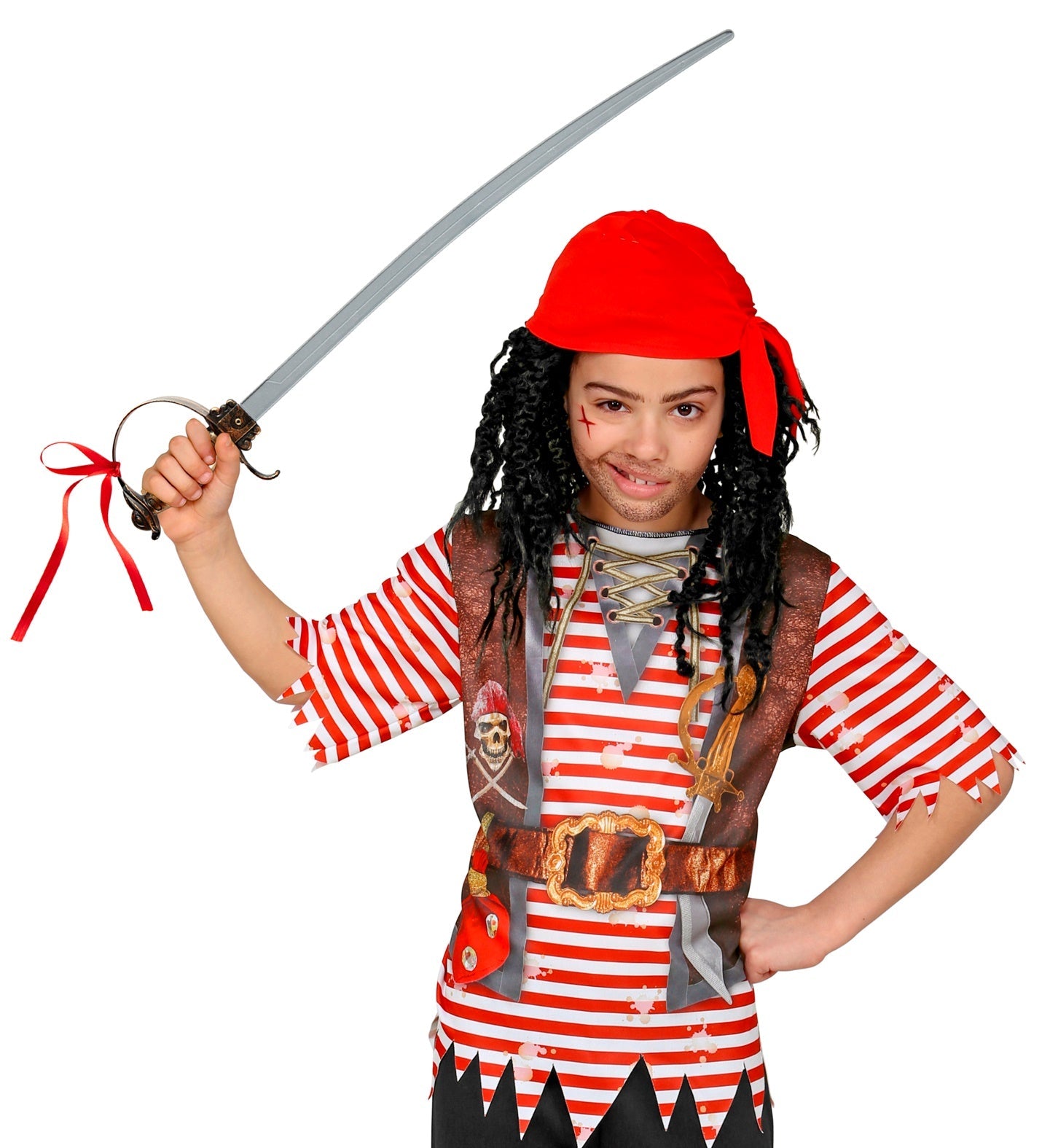 Dekoratives Fechtschwert Widmann Altes Florett mit 68 cm gravierter Klinge und Metallgriff