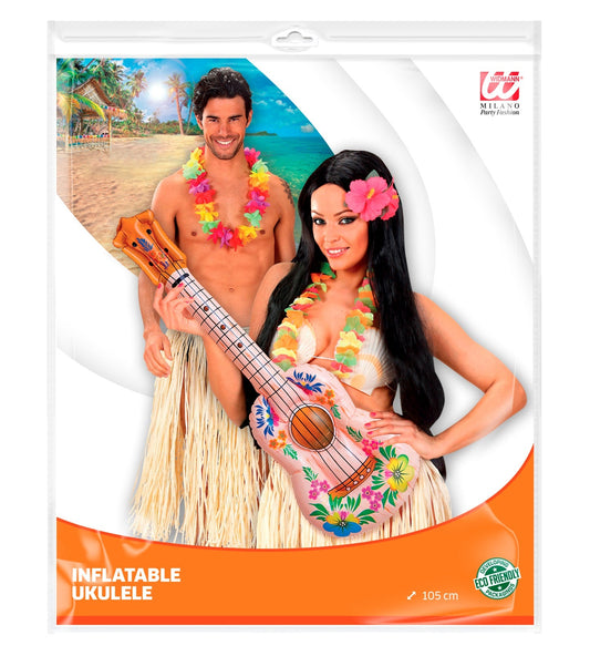 Widmann Aufblasbare Hula Hawaii Gitarre – 105 cm PVC Leicht - Fasnacht24.ch