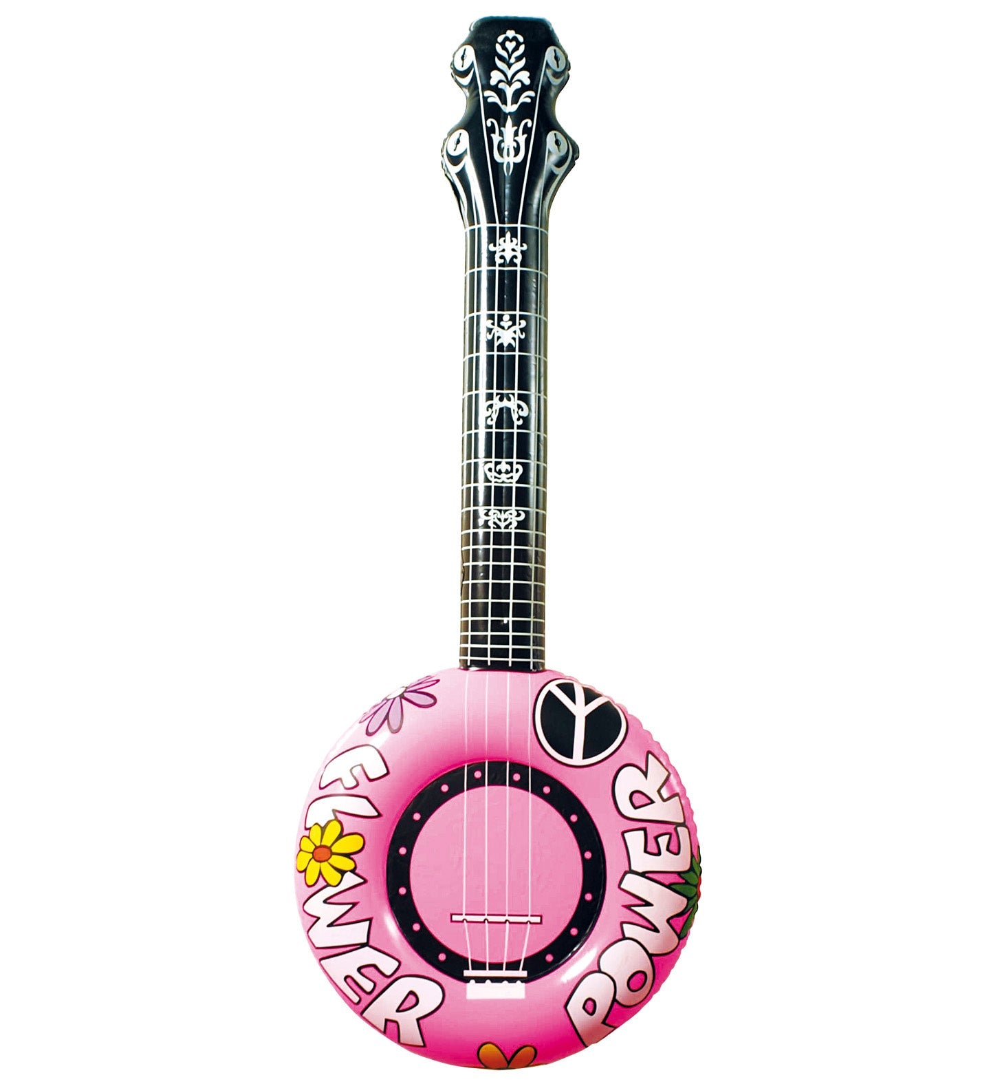 aufblasbare Hippie Banjo Rosa 100 cm - Fasnacht24.ch