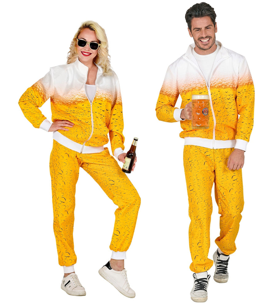Widmann Bier Trainingsanzug – Unisex Jogginganzug Mit Retro 80er/90er Design – Produktansicht