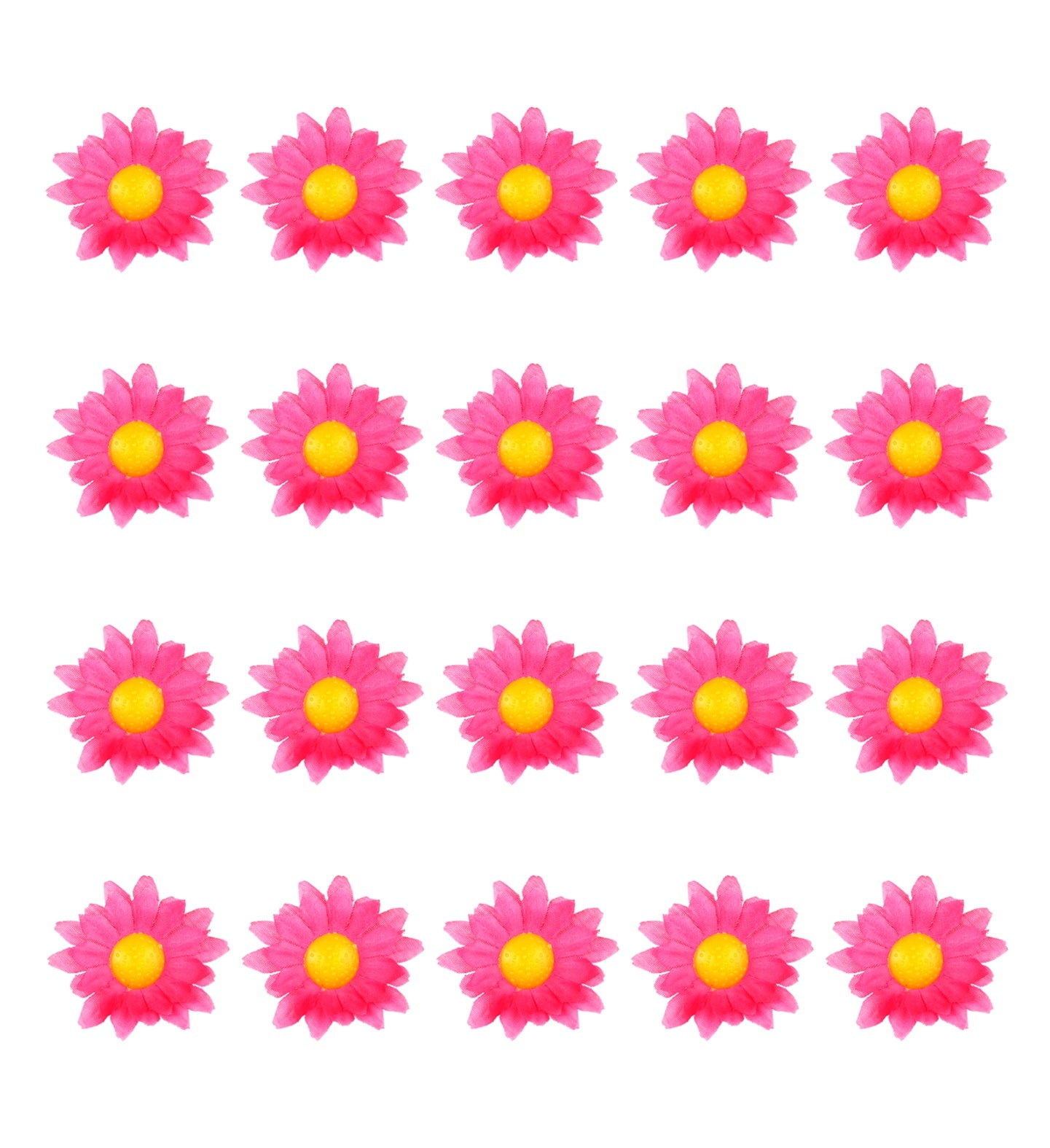 20 pinke künstliche Dekoblumen aus Polyester für vielseitige Wohnraumgestaltung