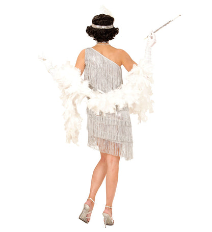 "CHARLESTON" (Kleid, Pailletenhalsband, Stirnband mit Feder) – Ansicht 3
