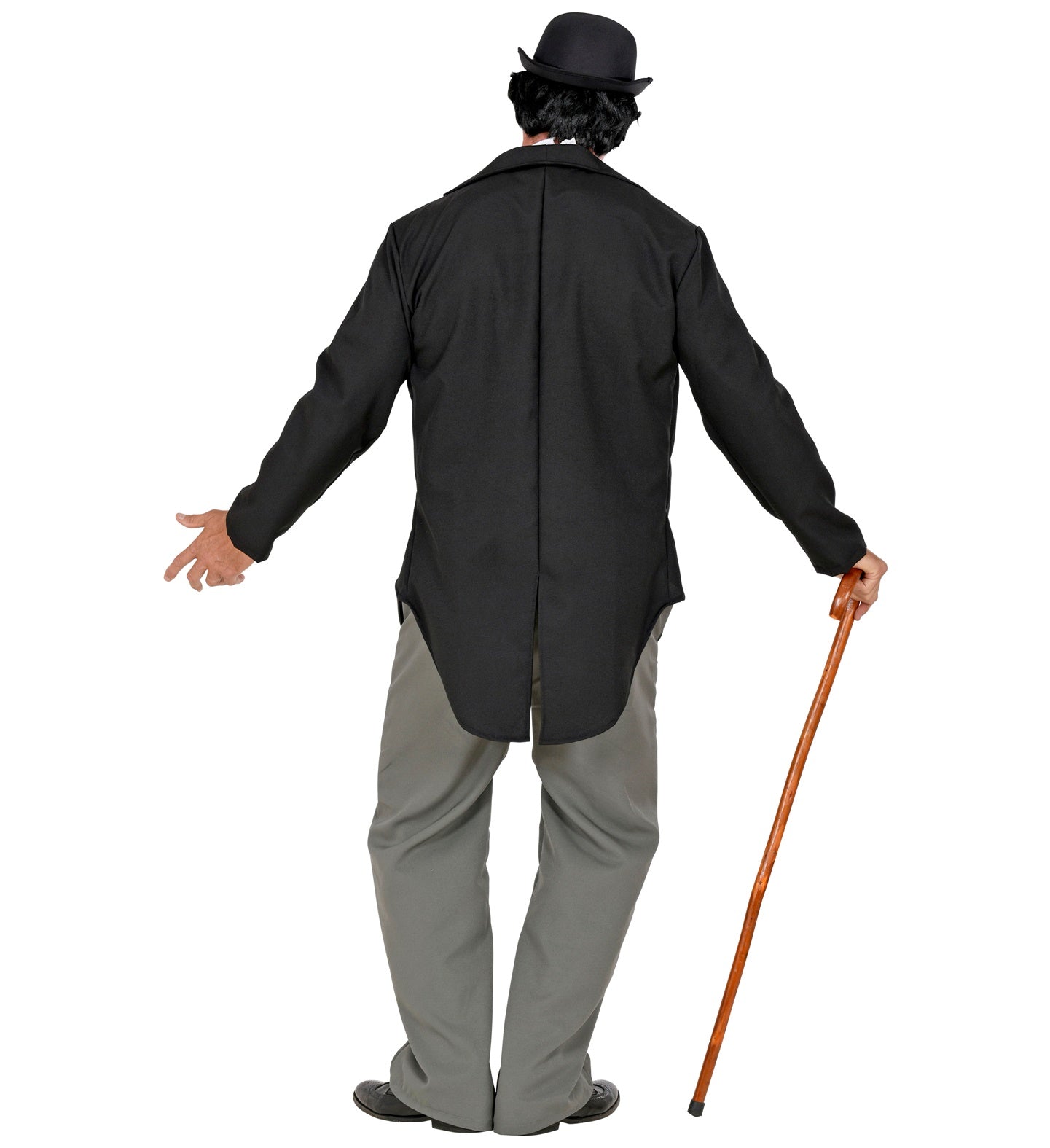 Charlie Chaplin Kostüm Herren – Widmann Frack, Weste & Hose Schwarz - Fasnacht24.ch