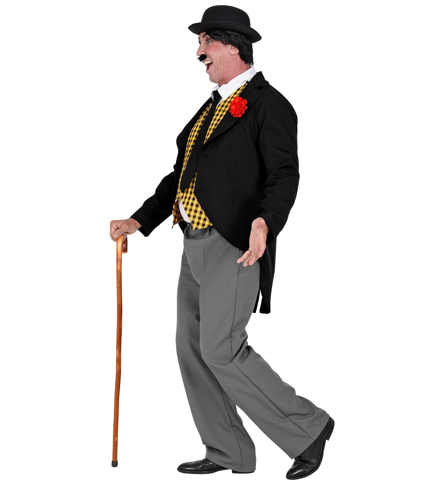 Charlie Chaplin Kostüm Herren – Widmann Frack, Weste & Hose Schwarz - Fasnacht24.ch