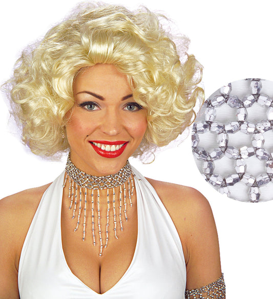 Perlenkette Silber – Widmann Collier Mit 6 mm Kultperlen, Verstellbar - Fasnacht24.ch