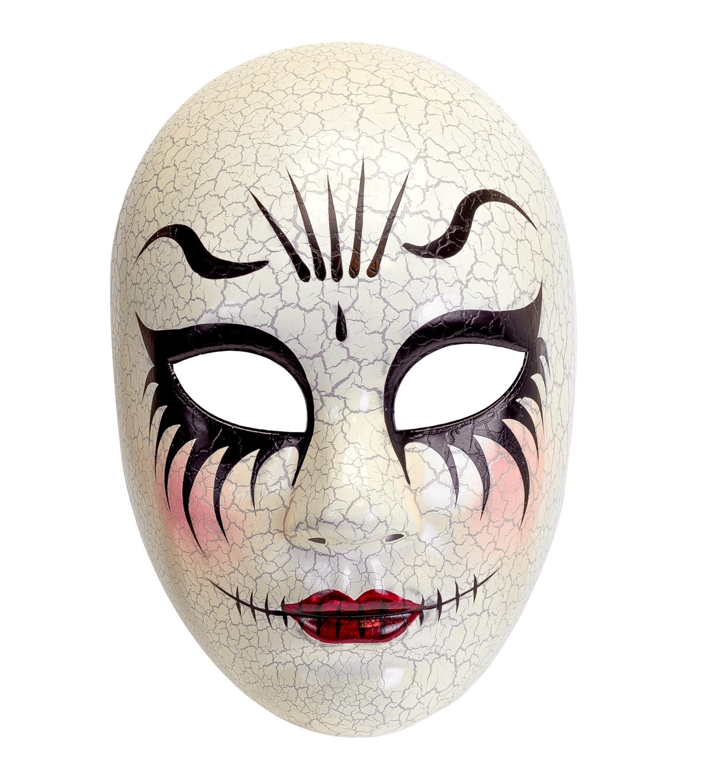 Commedia Dell'Arte Maske – Widmann Rissiges Gesicht Cracked Finish Resin - Fasnacht24.ch