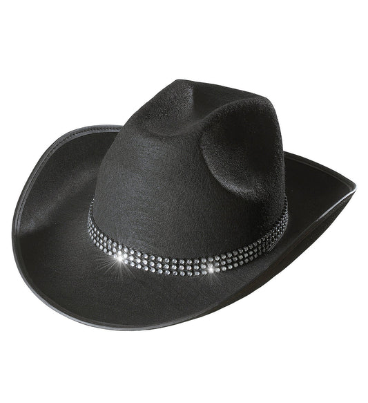 Cowboyhut Aus Filz Schwarz Mit Strassband – Widmann Westernstil - Fasnacht24.ch