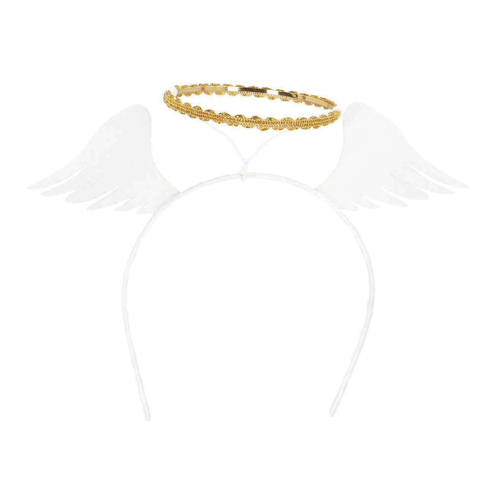 Widmann Engelsdiadem – Goldener Heiligenschein & Flügel Diadem - Fasnacht24.ch