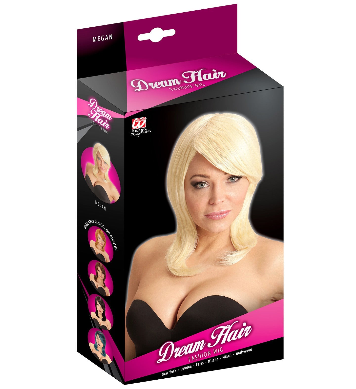 Widmann Blonde Perücke Megan – Handgebunden, Hitzebeständig - Fasnacht24.ch