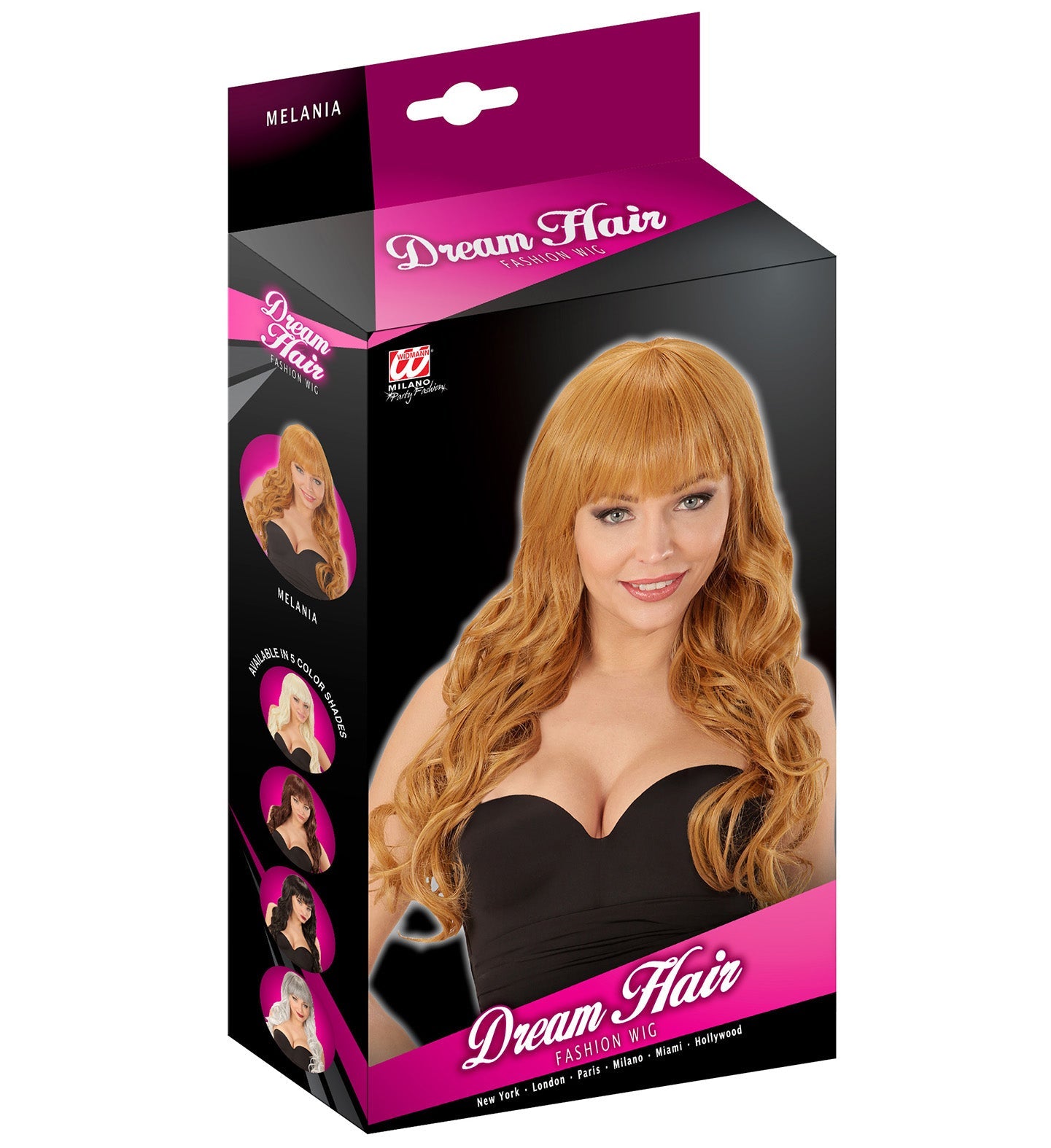 Widmann Langhaarige Lockige Perücke – Rot-Blond – Verstellbare Kappe - Fasnacht24.ch