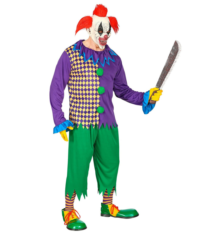 Widmann Horrorclown Kostüm Herren Grün Lila Rot Joker Outfit - Fasnacht24.ch – Produktansicht